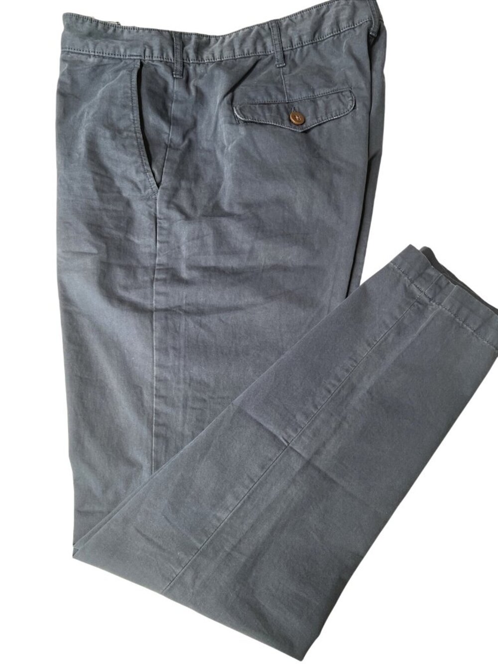 Lucky Brand Mens Chino Pants Gray Slim Fit Casual Cotton Blend Size 33